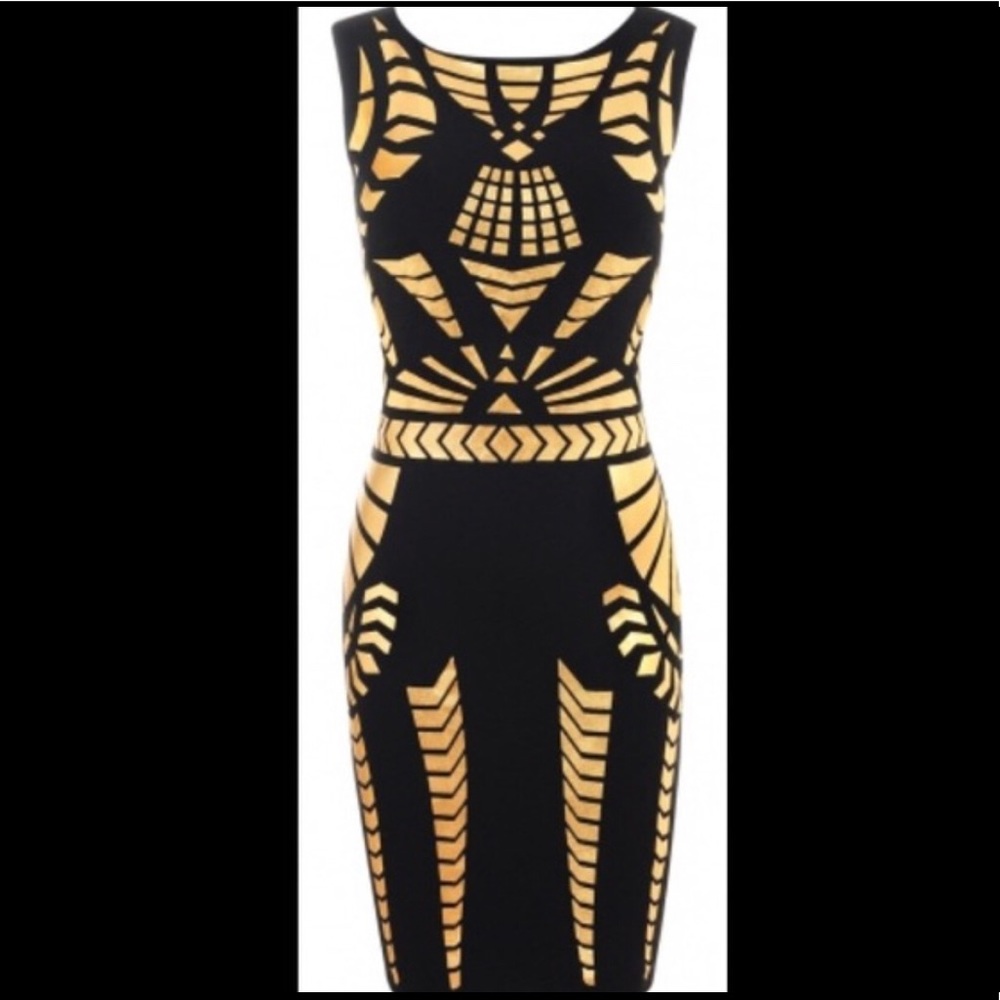 Black and gold tribal bandage...